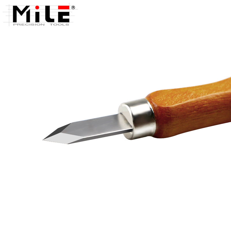 Beavercraft Trekmes Met Leren Sheath en Essenhout Handvat