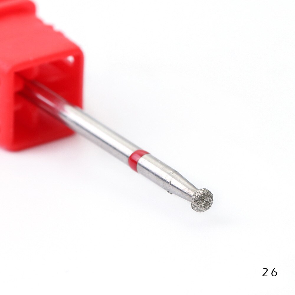 Mèches pour ponceuse à ongles diamantées, 29 Types de mèches électriques pour ponceuse à ongles, mèche rotative, propre cuticule, accessoire de manucure, SAA01-29: 26