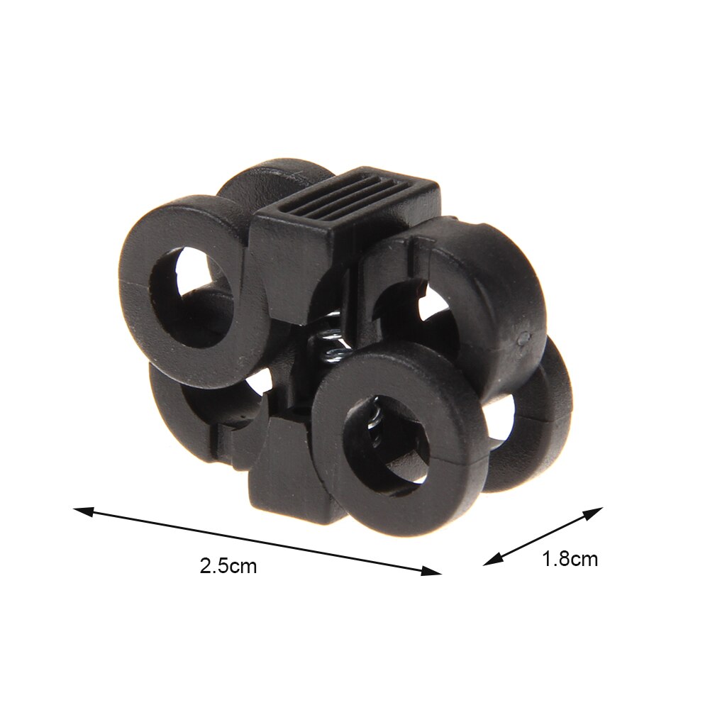 Boucle à lacet à serrage automatique, Gadgets d'extérieur de Camping, cordon antidérapant, verrouillage, bascule à cordon, 4/10 pièces