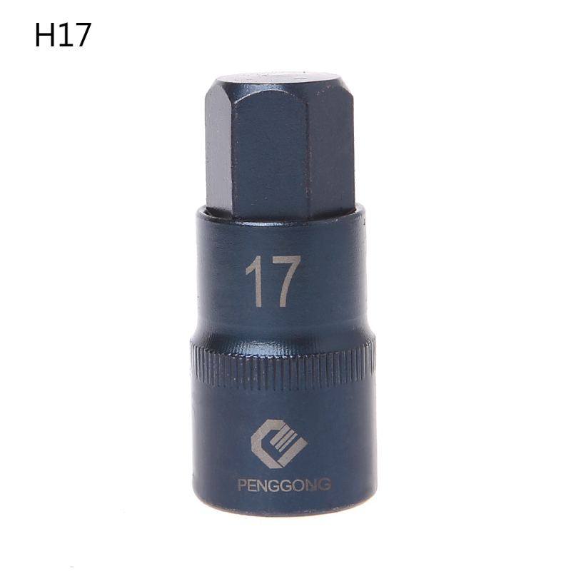 Hexagon Schroevendraaier Socket Multifunctionele Handgereedschap Boor Handje Socket H4 H5 H6 H7 H8 H10 H12 h14 H17: H17