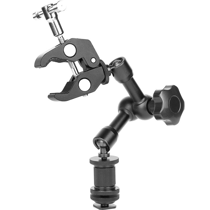 Magic Arm 7 Inch Scharnierende Wrijving Arm Super Clamp Verstelbare Staaf Klem Tang Clip Met 1/4 Inch En 3/8 Inch draad Voor Ds: Default Title