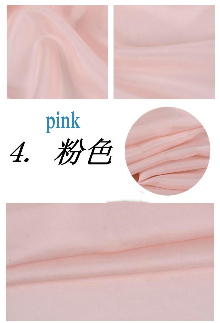 100% zijde habutai stof gebruik habotai zijden voering 8 m/m habutai breedte 110 cm H1BS15: 4 pink