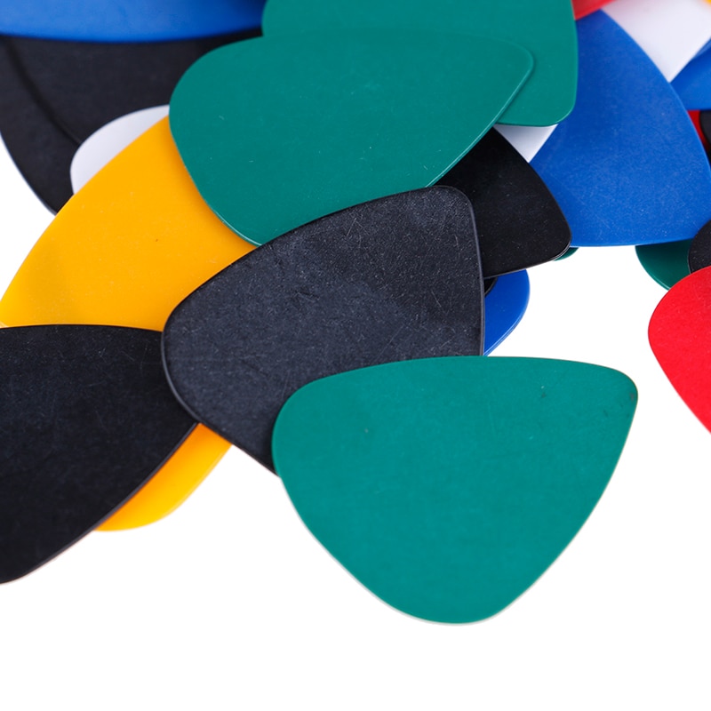 100 unids/set púa de guitarra eléctrica púas de música acústica Plectrum 0,5mm de espesor accesorios de guitarra