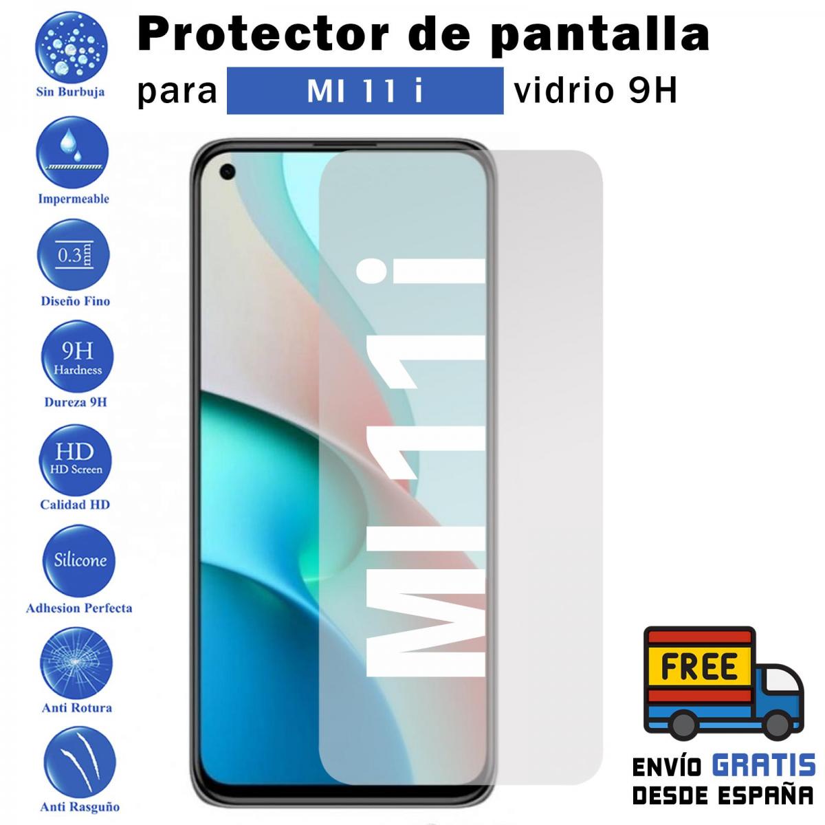 Xiaomi Mi 11i Zwart Gehard Glas Screen Protector 9H Voor Movil-Todotumovil