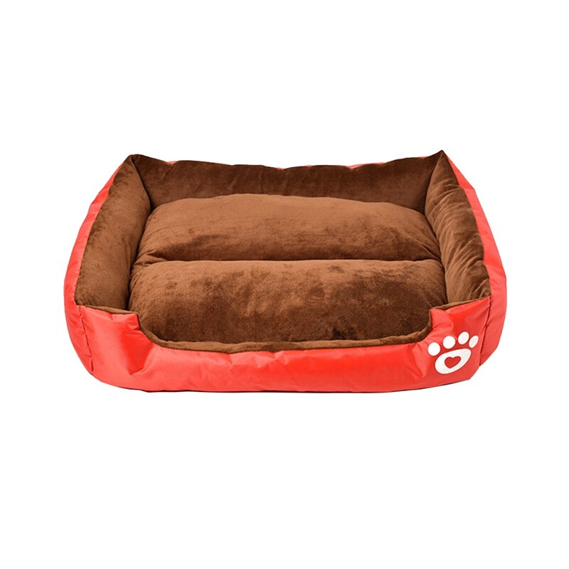 Saco de dormir rectangular para gatos pequeños, sofá para cachorro, cojín para casa, productos para mascotas, accesorios para perros: Red / L