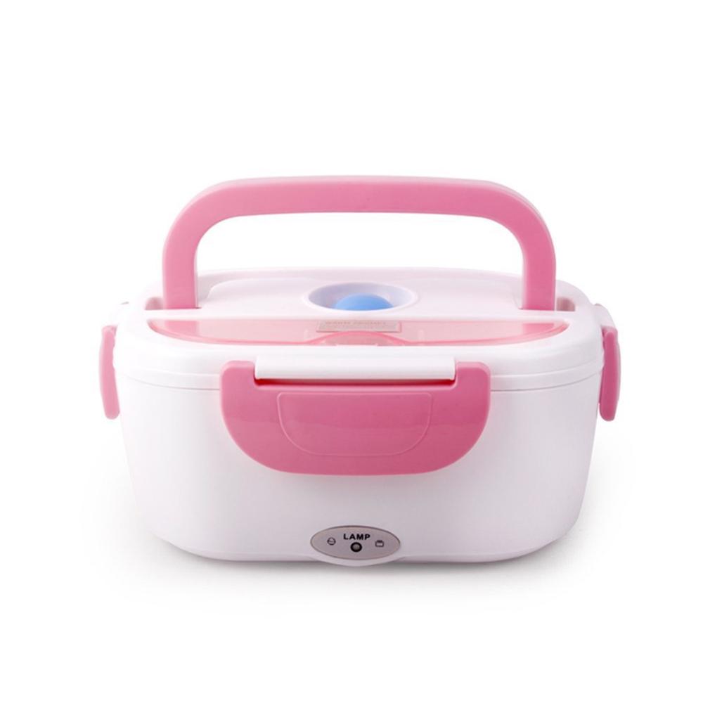 Draagbare elektrische verwarmde bentobox met dubbele isolatie, enkele laag, compacte voedselverwarmer voor 40w lunchmaaltijden, eu-stekker