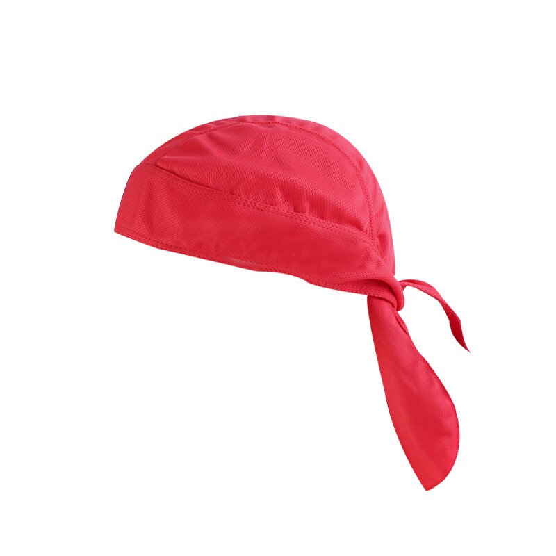Quick Dry Pure Cycling Cap Head Scarf Summer Men Running Riding Bandana Headscarf Ciclismo Pirate Hat Hood Headband: Rood