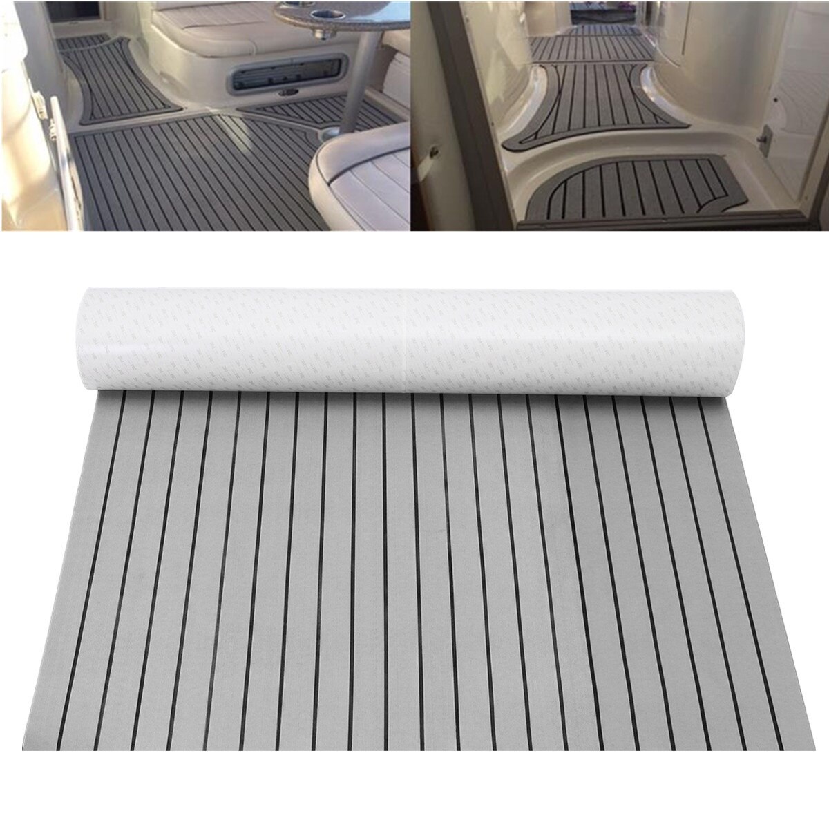 Alfombrilla de espuma EVA para barco, alfombra de suelo de espuma sintética Espuma adhesiva autocaravana