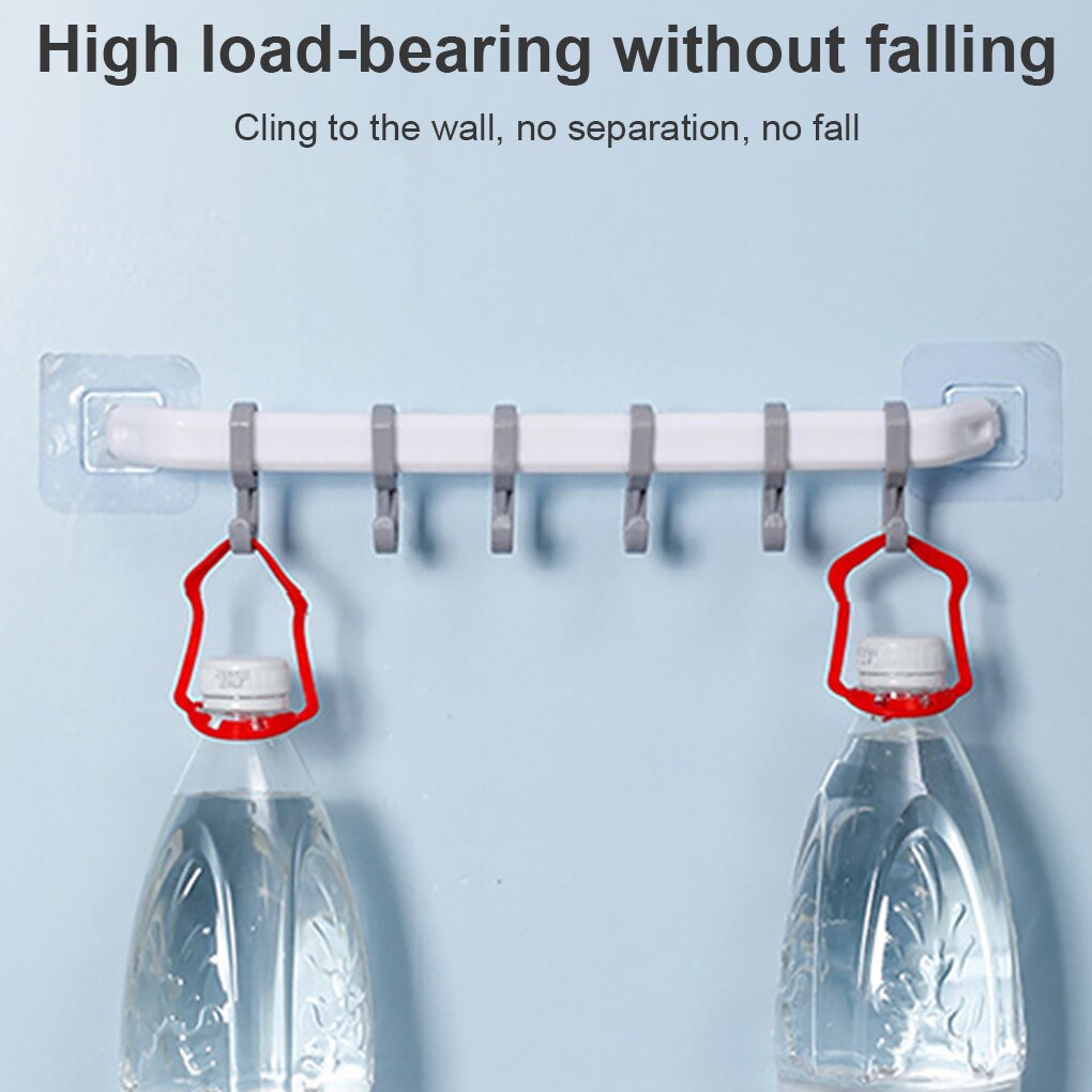 Recableght Kleverige Kapstok Rack Badkamer Hoed Robe Haken Voor Handdoeken Wandmontage Voor Keuken Slaapkamer Hanger Gereedschap Multi-functie