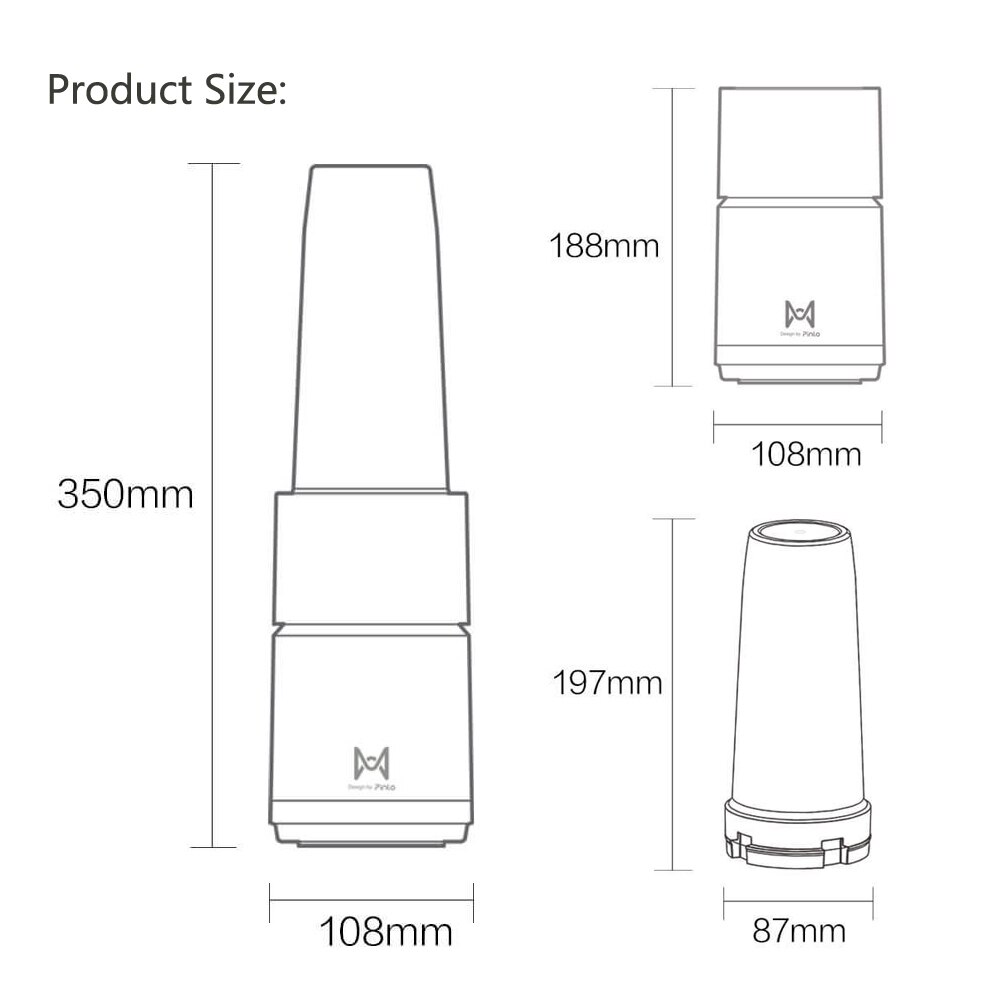 Xiaomi Pinlo mało potwór owoce warzywa maszyna robić gotowania mini elektryczne owoce sokowirówka owoce wyciskacz gospodarstwa domowego podróży sokowirówka