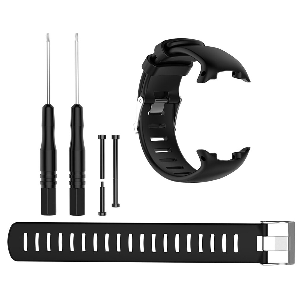 Silicone Faixa De Relógio de Substituição para suunto d4i Assista Bracelete Pulseira para o Relógio Do Computador de Mergulho SUUNTO D4i D4 Novo Com Ferramenta Kits: Black