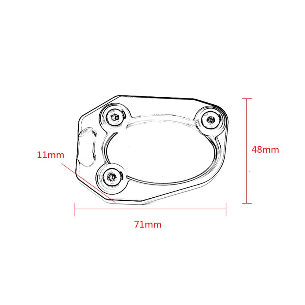 Motorfiets standaard voet zijstandaard pad ondersteuning plaat afdekking voor kawasaki  z1000