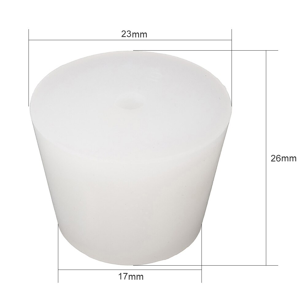 Tapones de silicona con orificio de 8mm para válvula de bloqueo de aire, tapón de goma de silicona de grado alimenticio, 13 estilos, 1 unidad