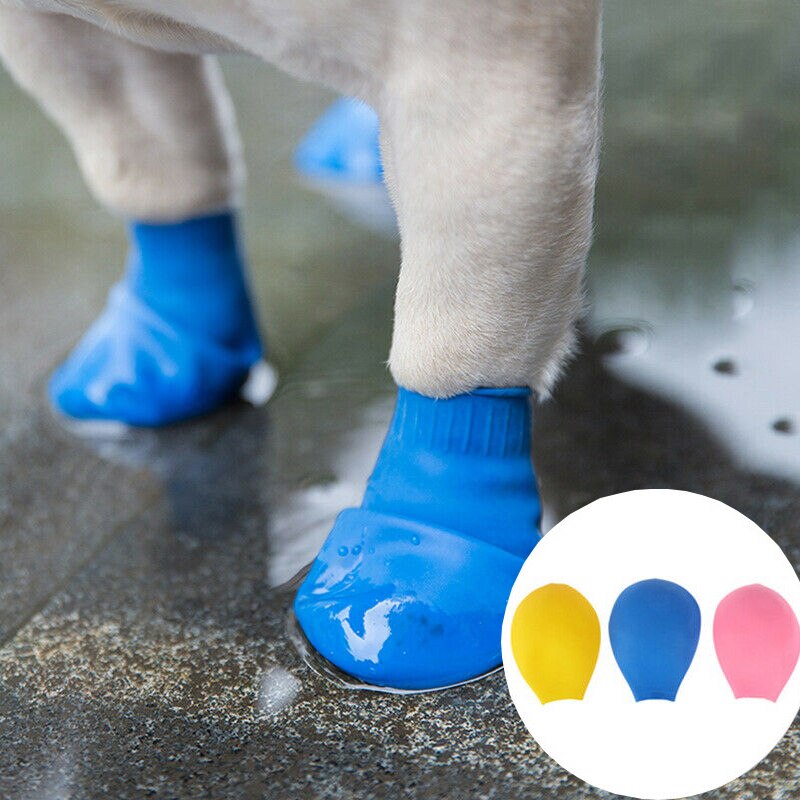 Pet Dog Shoes Waterproof Balloon Rubber Rain Boots Footwear cat Socks For Chihuahua puppy shoes