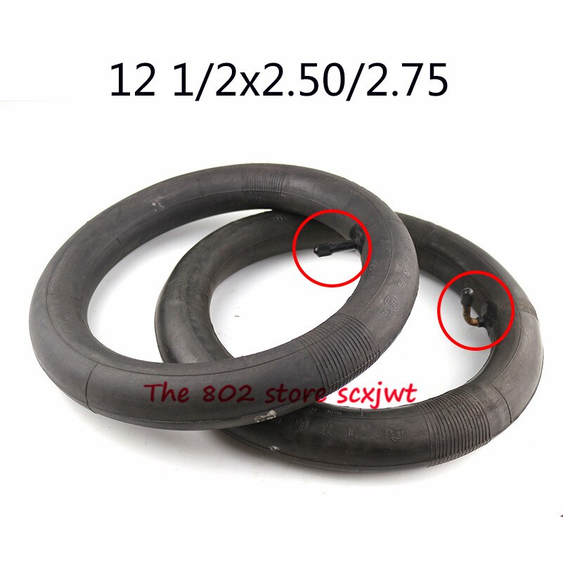 Newest 2 pcs 12 1/2X2.50 2.75"butyl inner tube pocket Bike Scooter Moped 49CC Rear/front Tire Inner tube 12 1/2*2.50/2.75