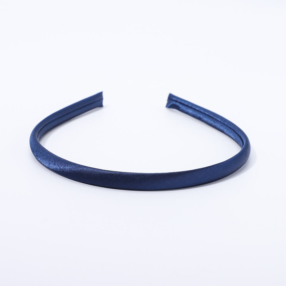 5/10pcs/lot Plain 10MM Satin Headband Girls Fabric Covered Resin Hairbands Plastic Headbands Kids Elastic Bands Hair Accessories