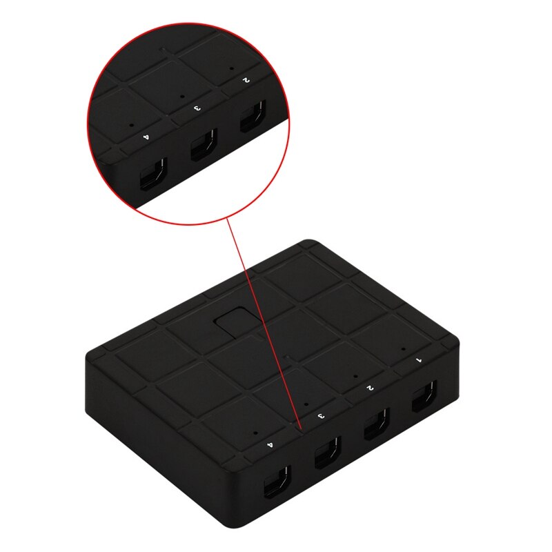 4 Ports USB2.0 Sharing Device Switch Switcher Adapter Box for PC Scanner Printer