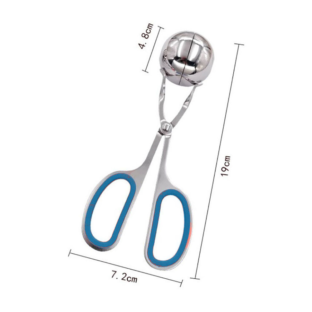 Utensilio de cocina pinza para albóndigas rellenas de acero inoxidable antiadherente para hacer carne de pescado Manual de