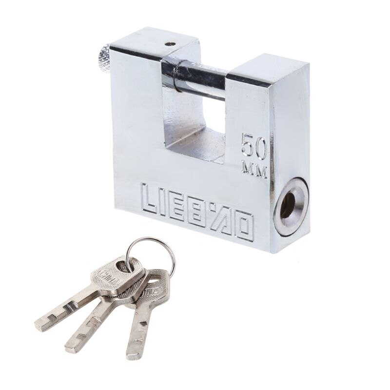 Stainless Steel Burglar Padlock Security Safety Lock Antique Horizontal Opening: 50
