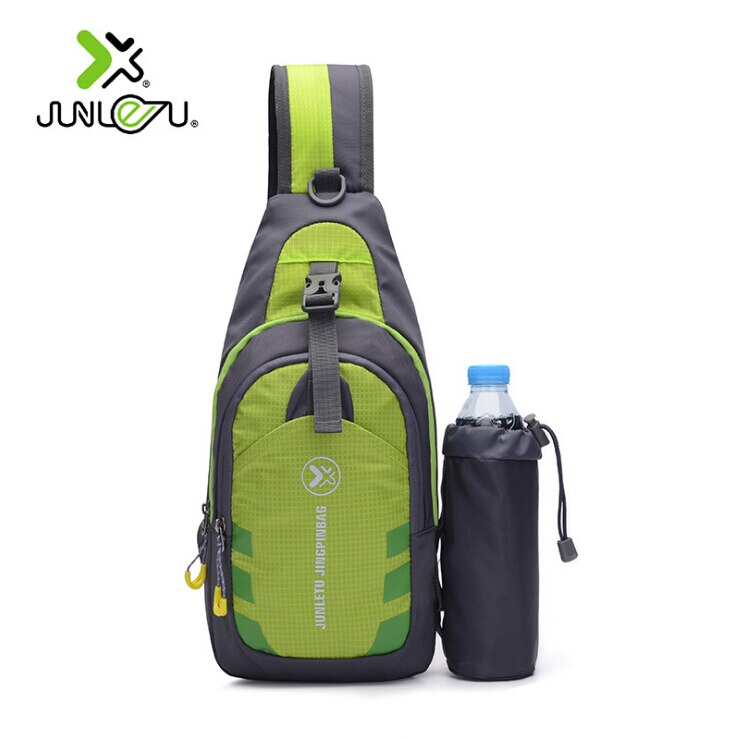 Men Small Sling Bag Anti Theft Backpack Chest Bag Shoulder Fanny Pack Crossbody Travel Sport Mini Bag: Green