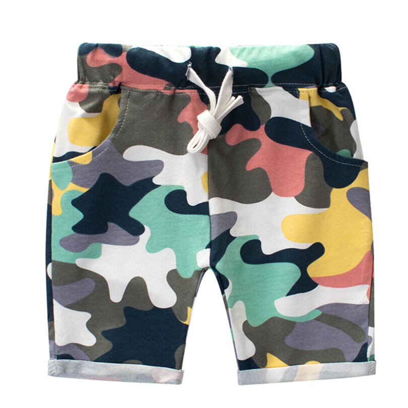 Bambino Pantaloncini da ragazzo di Estate Dei Ragazzi Dei Pantaloni Camouflage Shorts Pantaloni di Cotone Per Bambini Beachwear Vestiti Dei Bambini di Sport Della Spiaggia Shorts 2-7Y