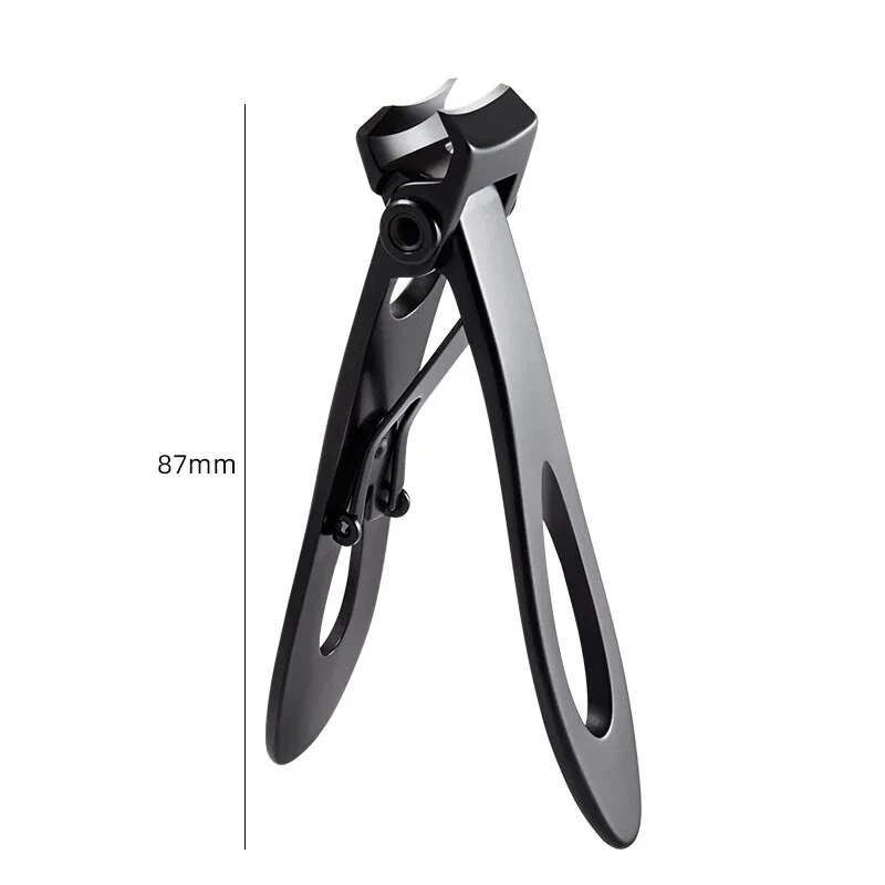 Aço inoxidável cortador de unhas cortador aparador manicure tesoura grosso duro unha pedicure ferramentas: Preto
