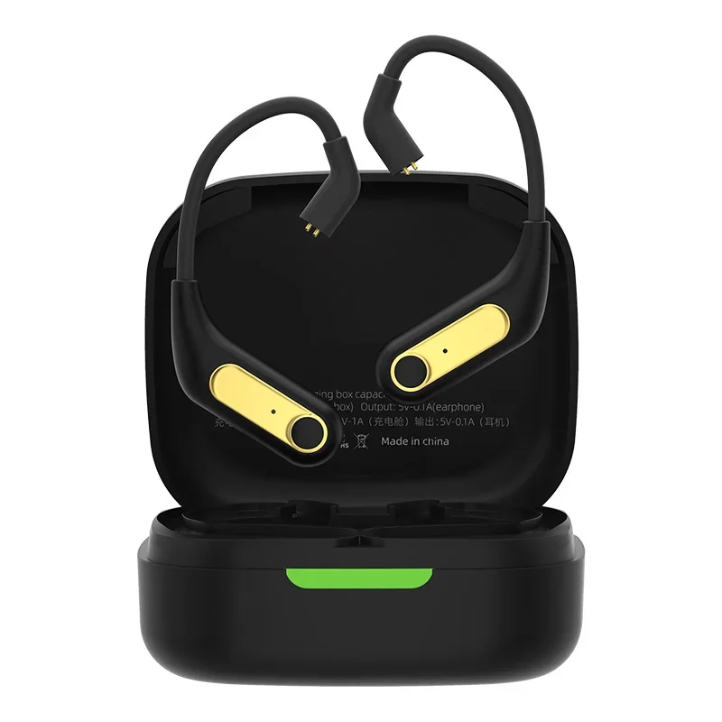 KZ AZ15 Upgrade Wireless Ear Hook Headphones Wire Bluetooth-compatible 5.2 Cable with Charging Case: Default Title
