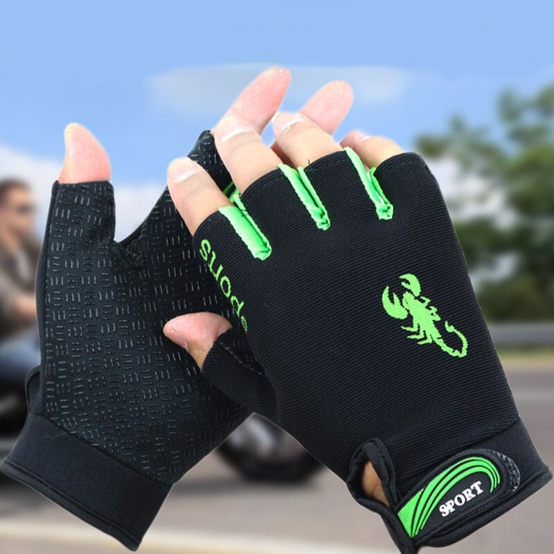 Fishing Gloves Half Finger Men Women's Summer Sports Fishing Training Gloves Non Slip Sunscreen Breathable Fingerless Mittens