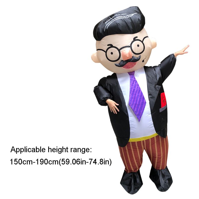 Handsome Man Inflatable Costume for Adults Funny Annual Meeting Cosplay Outfit DXAD