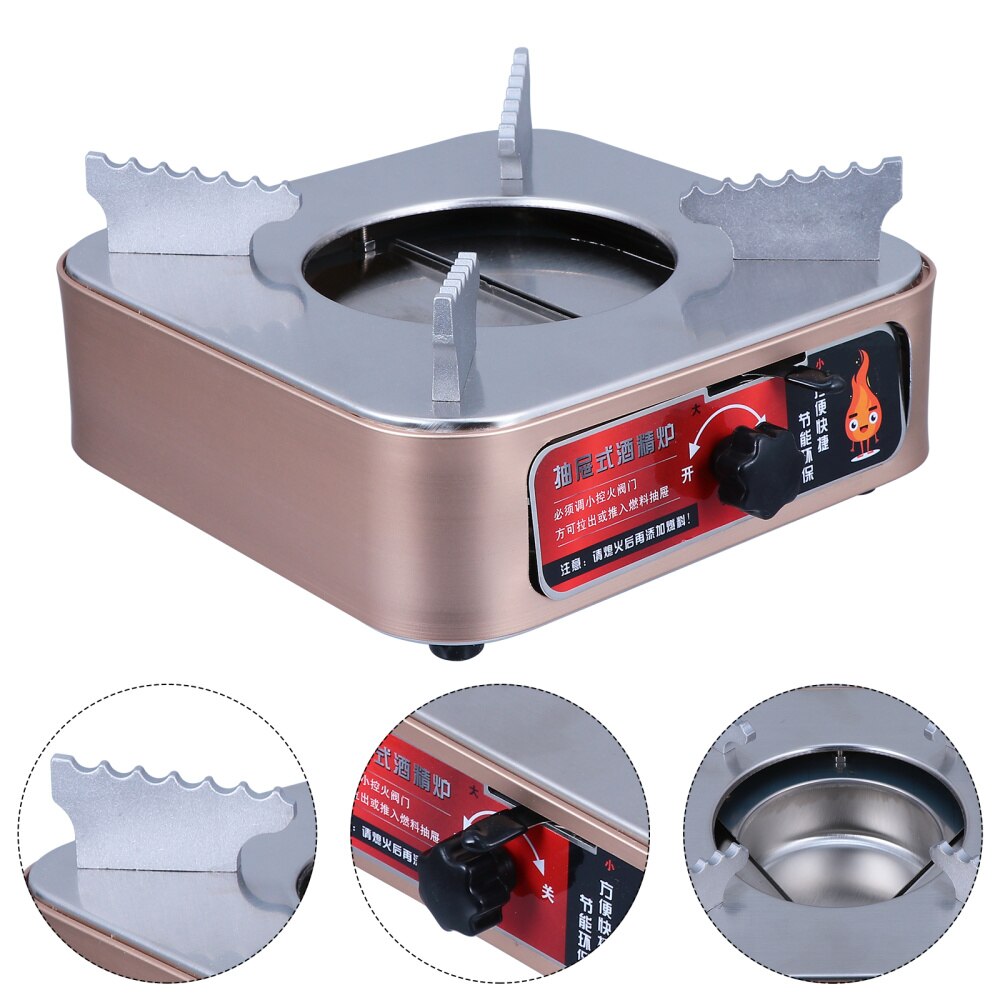 Camping Fornuis, Backpacken Aluminiumlegering Alcohol Kachel Voorruit