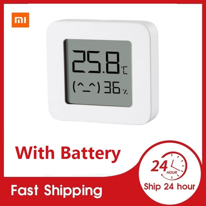 XIAOMI Bluetooth Digital Thermometer 2 LCD Screen Digital Moisture Meter Wireless Smart Temperature Humidity Sensor