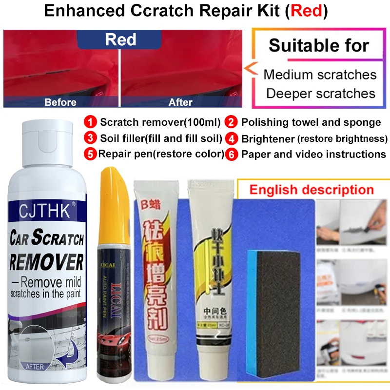 Auto Kras Remover Verf Care Tools Auto Swirl Remover Krassen Reparatie Polijsten Auto Body Slijpen Compound Anti Kras Wax: Zilver