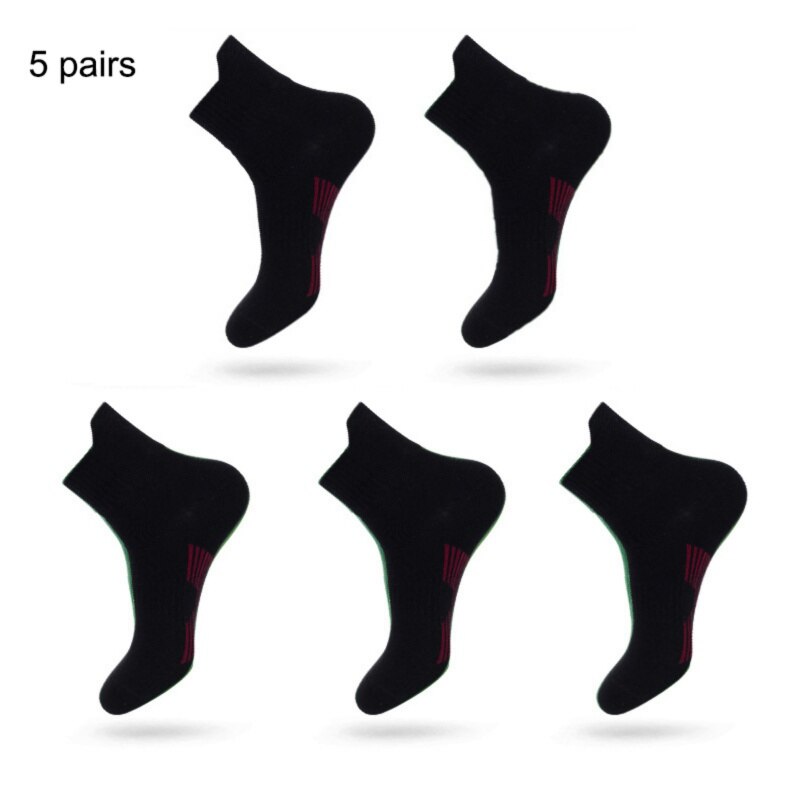 5 paia di calzini sportivi unisex antisudore donna uomo calzini traspiranti a tubo corto calzini sportivi per corsa tutto'aperto pallacanestro calcio: B