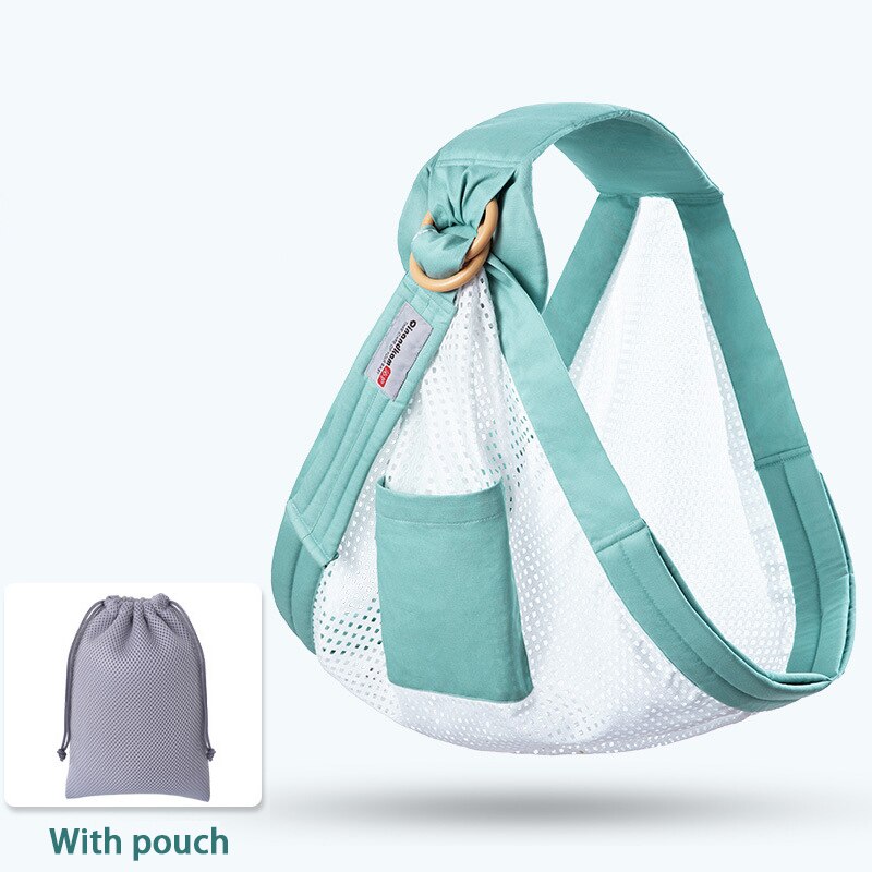 Baby Wrap Ring Sling Baby Carrier Backpack Nursing Cover for Infants Toddlers Soft Natural Wrap Breathable Cotton Kangaroo Bag: 5