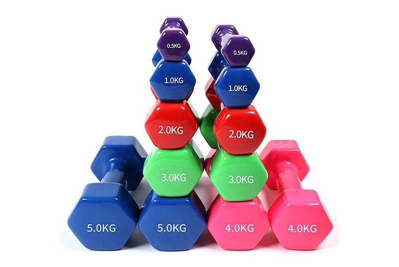 Ensemble d&#39;haltères de Fitness antidérapants pour hommes et femmes, poids d&#39;exercice, équipement de musculation, 2kg, 2.5kg, 3kg,