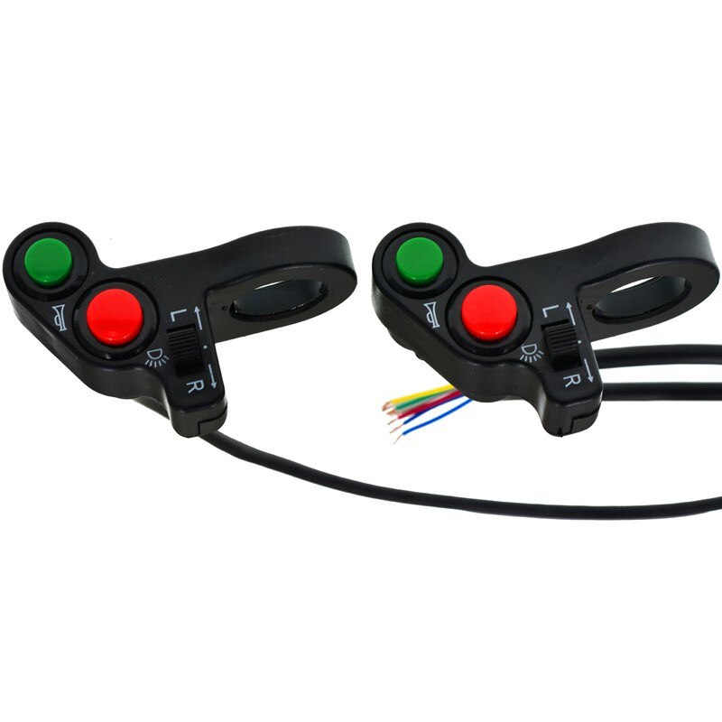 Tres-en-uno de manillar de la motocicleta interruptor bicicleta eléctrica claxon para moto las señales de giro en/botón interruptor de la luz de piezas de la motocicleta