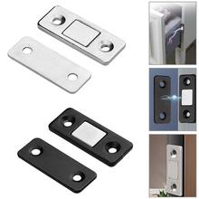 Self-adhesive Latch Strong Magnetic Steel Catch For Door Cabinet Cupboard Closer Drawer Closet Wardrobe Bathroom Sliding Door