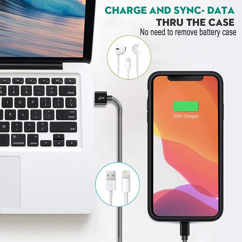Extpower 6000mah for iPhone 11 Power Bank Charging for iPhone 11 Pro 4200mah for 11 Pro Max 6500mah Battery Charger Case