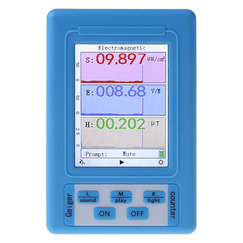 Handheld Electromagnetic radiation detector Computer phone Radiation Dosimeter Electromotive Force Meter LCD Digital Display