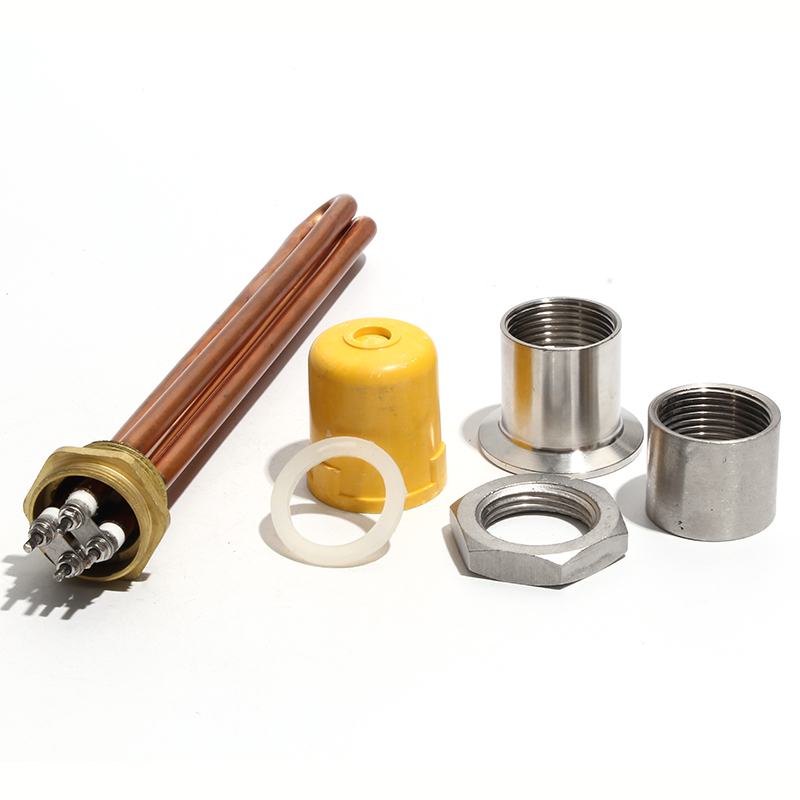 Heating Element Electric Water Heater Parts Copper DN25 (1&amp;quot;) Thread 3KW/6KW/9KW/12KW 220V 200mm/250mm/300mm/350mm