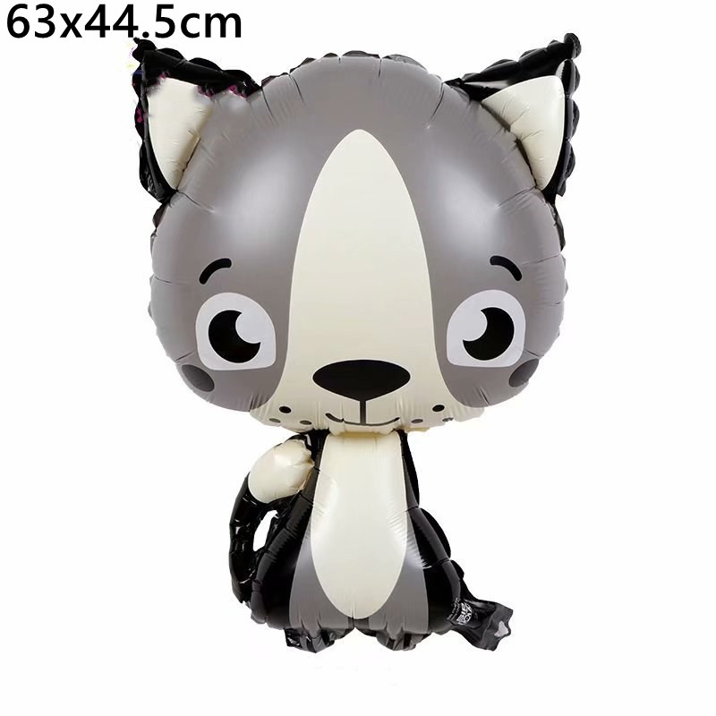 1 stücke Grau Hase Ballon Lange Ohren Kaninchen Helium Ballon Baby Dusche Hochzeit Geburtstag Party Dekoration Aluminium Folie Ballon: 17