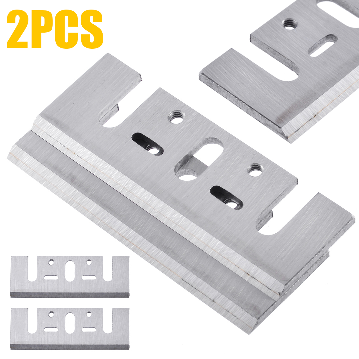 2pcs HSS Electric Planer Blades Woodworking Planer Blades Power Tools Accessories Replacement For Cutting Craving Woods