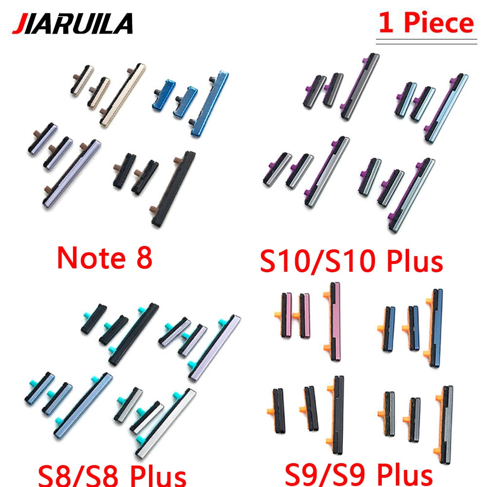 Side Key Power On Off + Volume Buttons For Samsung Note 8 Power Side Key Buttons For Samsung Note 8 S8 S9 S10 Plus Volume Button