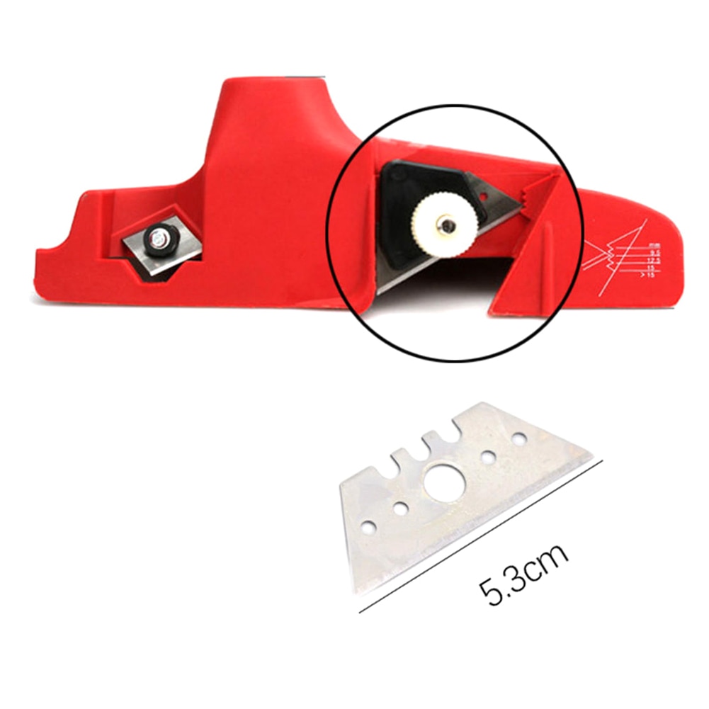 Gypsum Board Cement Plate Trimming Tools Kit Plastic Carbide Adjustable Planer For Edge Planing Machine Plasterboard Edging