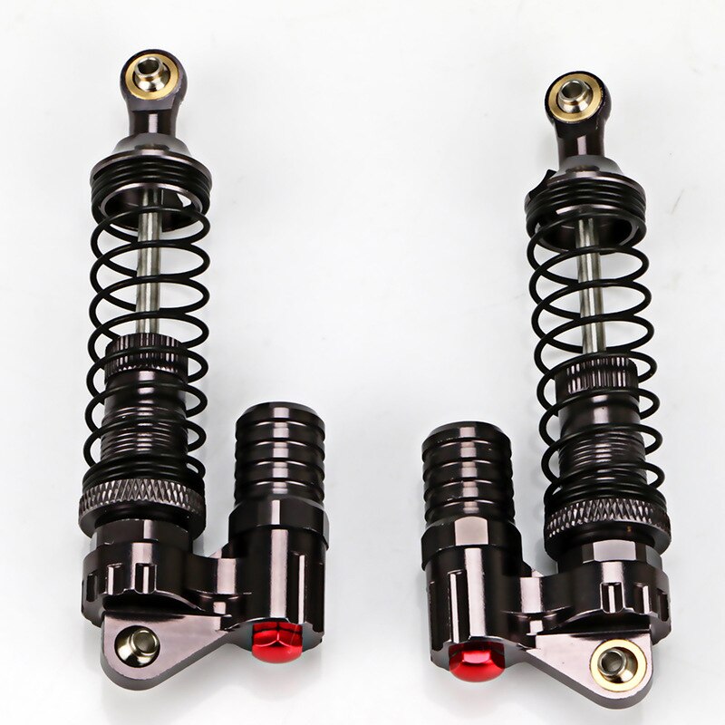 2Pcs Aluminium Alloy 90Mm Absorber Shocks For 1/10 Scale Rc Rock Crawlers Axial Scx10 D90 Truck