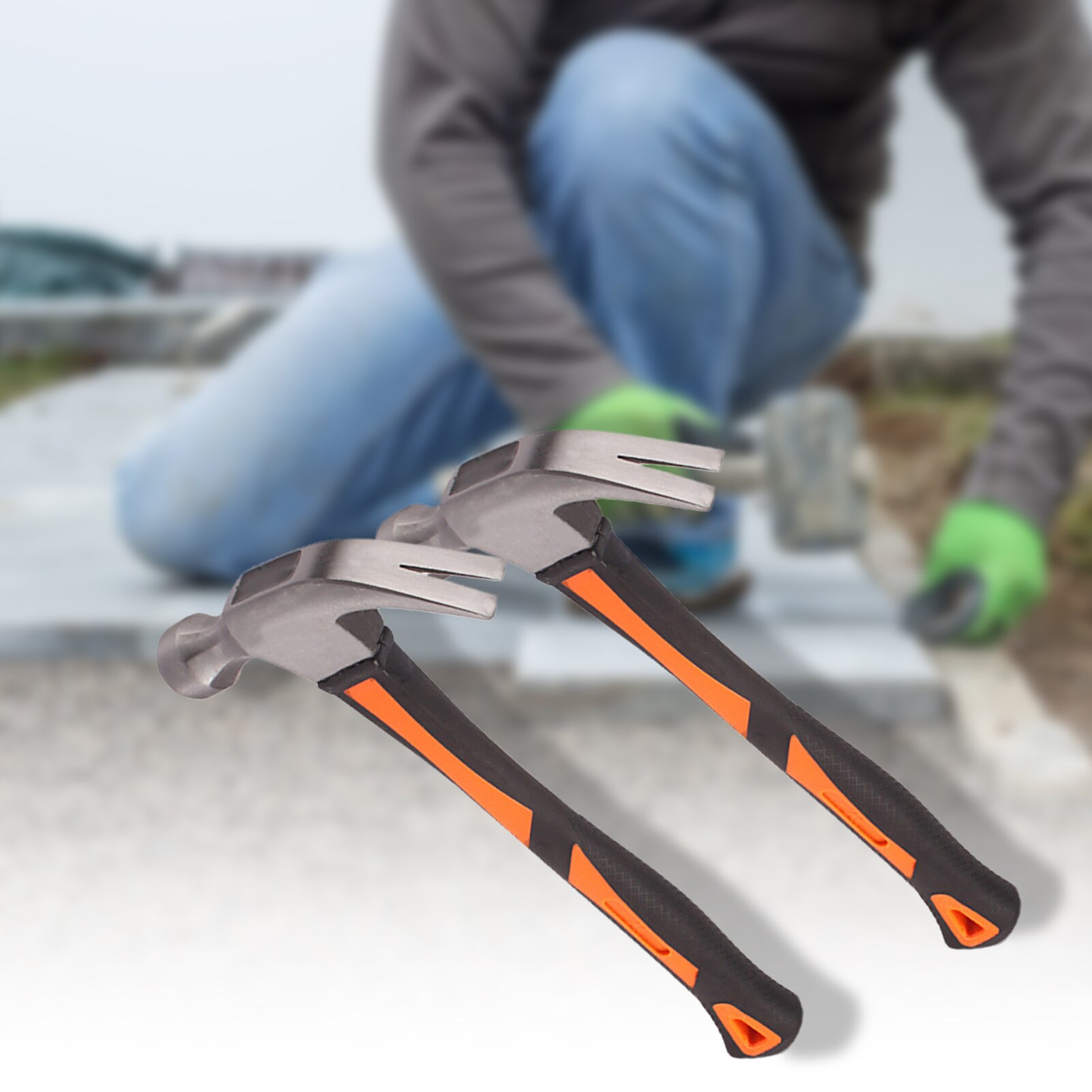 Multifunctional Non-slip Shock-absorbing Handle Claw Hammer Household Small Nail Hammer Woodworking Carpentry Hand Tool