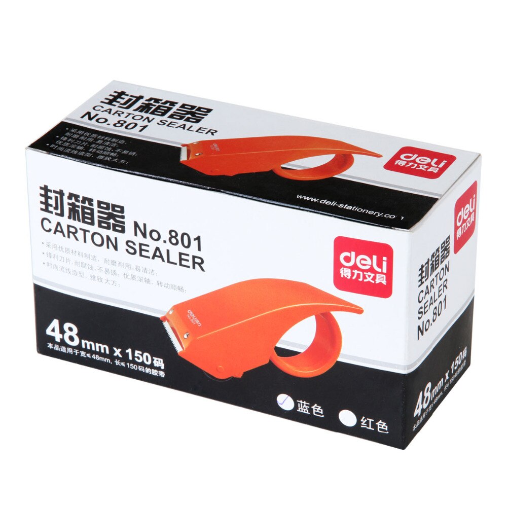 Papieren Doos Afdichting Apparaat Tape Cutter Packager 4.8Cm Tape Rubber Afdichting Tool Carton Sealer Tape Dispenser