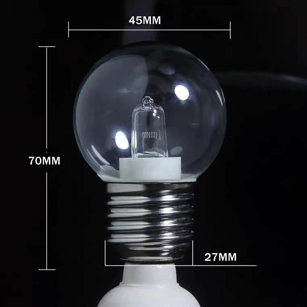 Ampoule de four E27 résistante à la chaleur, lampe de four à micro-ondes, grille-pain à vapeur 500C 12v, 50W