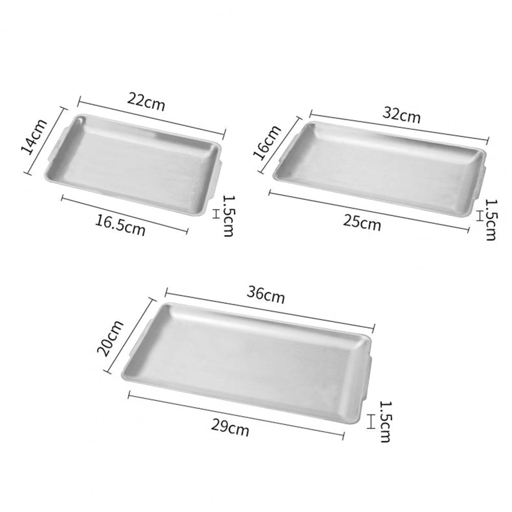 Baking Tray Safe Multi-function 304 Stainless Steel Heat Resistant Solid Rust Free Baking Tray for Kitchen