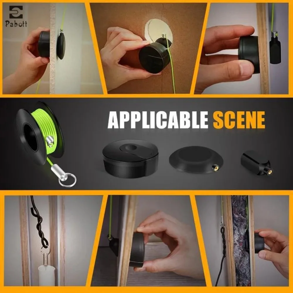 Wiremag Puller Magnetic Cable Pulling System Wall Wire Fishing Guide Tool Garden Repair Threader Easy Use Hand Tool